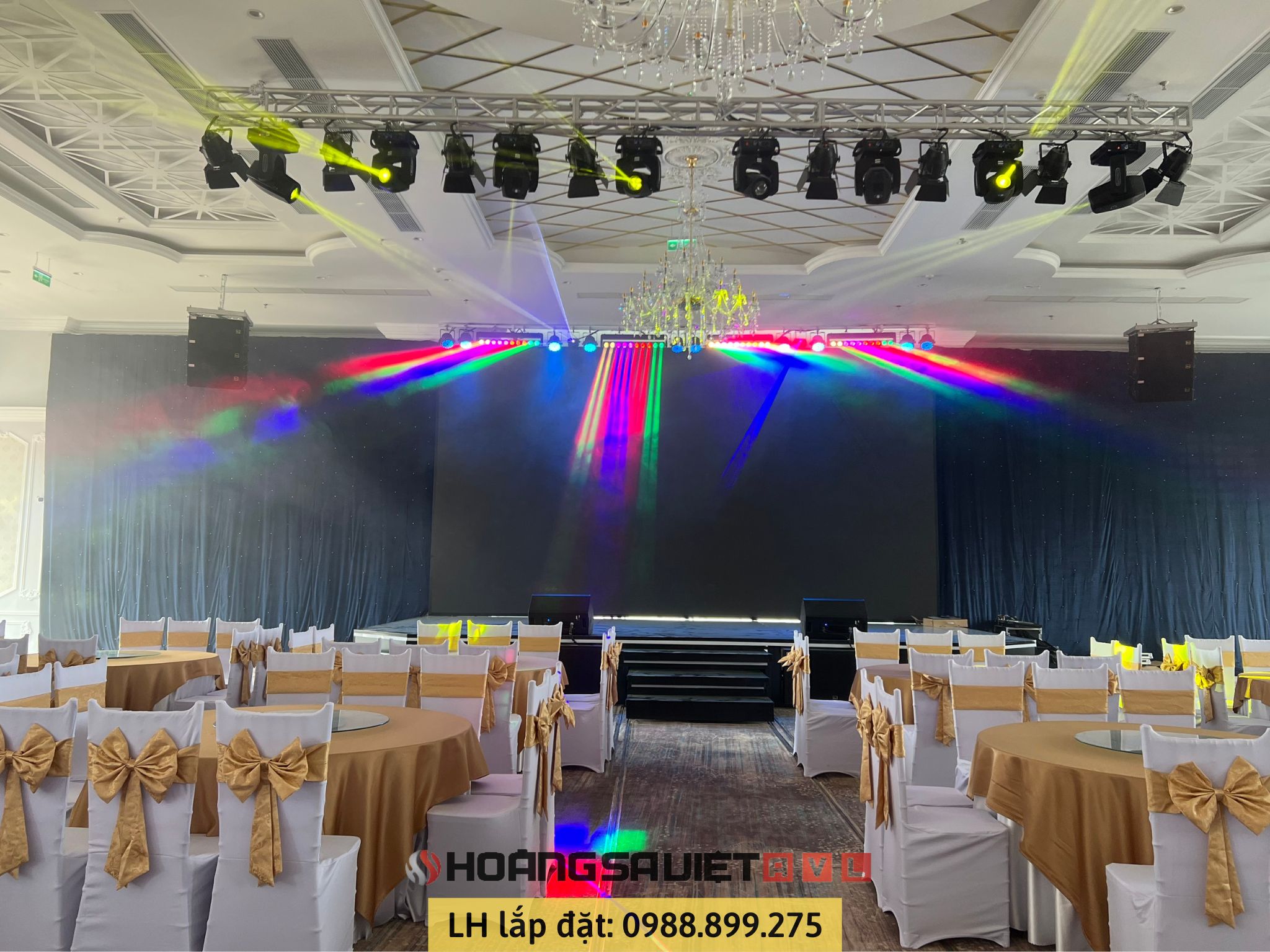 Construction and installation of Sound - Lighting at Merperle Dalat Hotel