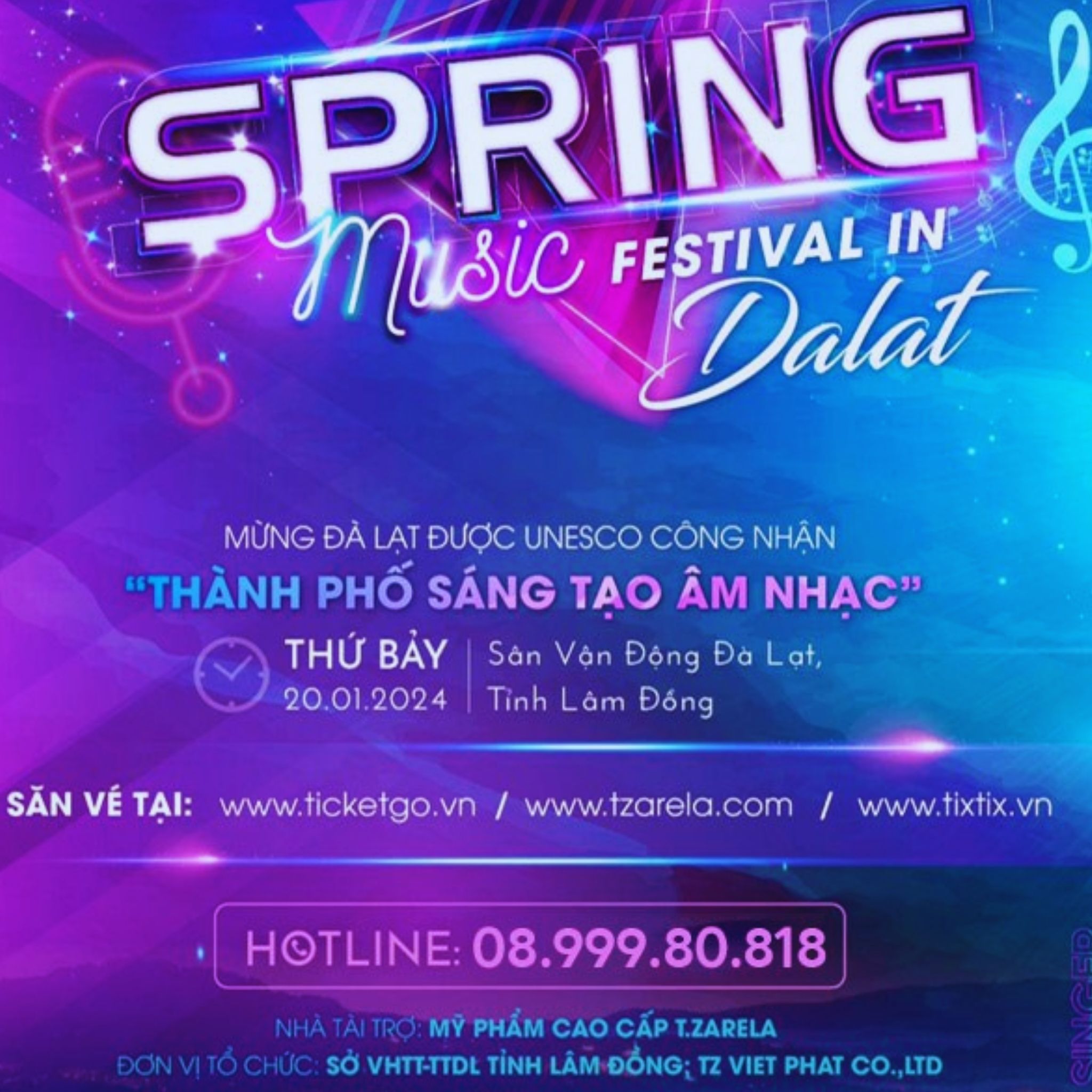 Thông tin sự kiện Đại nhạc hội “Spring Music Festival 2024 in Đà Lạt” Thông tin sự kiện Đại nhạc hội “Spring Music Festival 2024 in Đà Lạt”