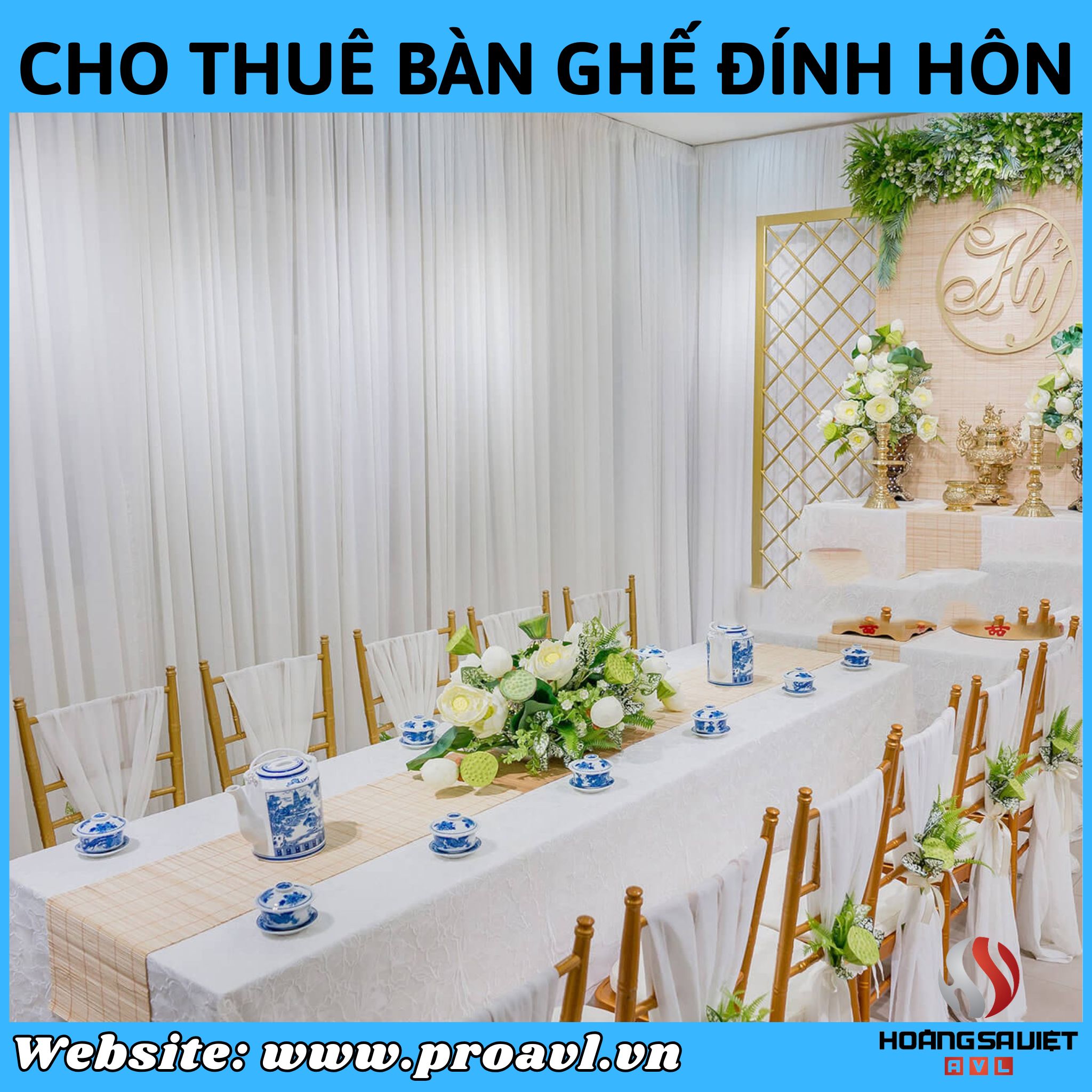 Cho thuê bàn ghế ăn hỏi giá rẻ tại Hà Nội