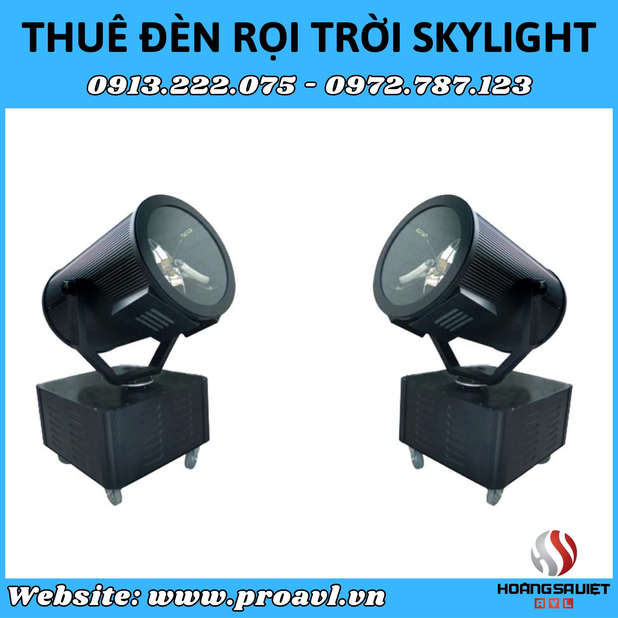Cho thuê đèn rọi ngoài trời tại HSV ProAVL Hà Nội