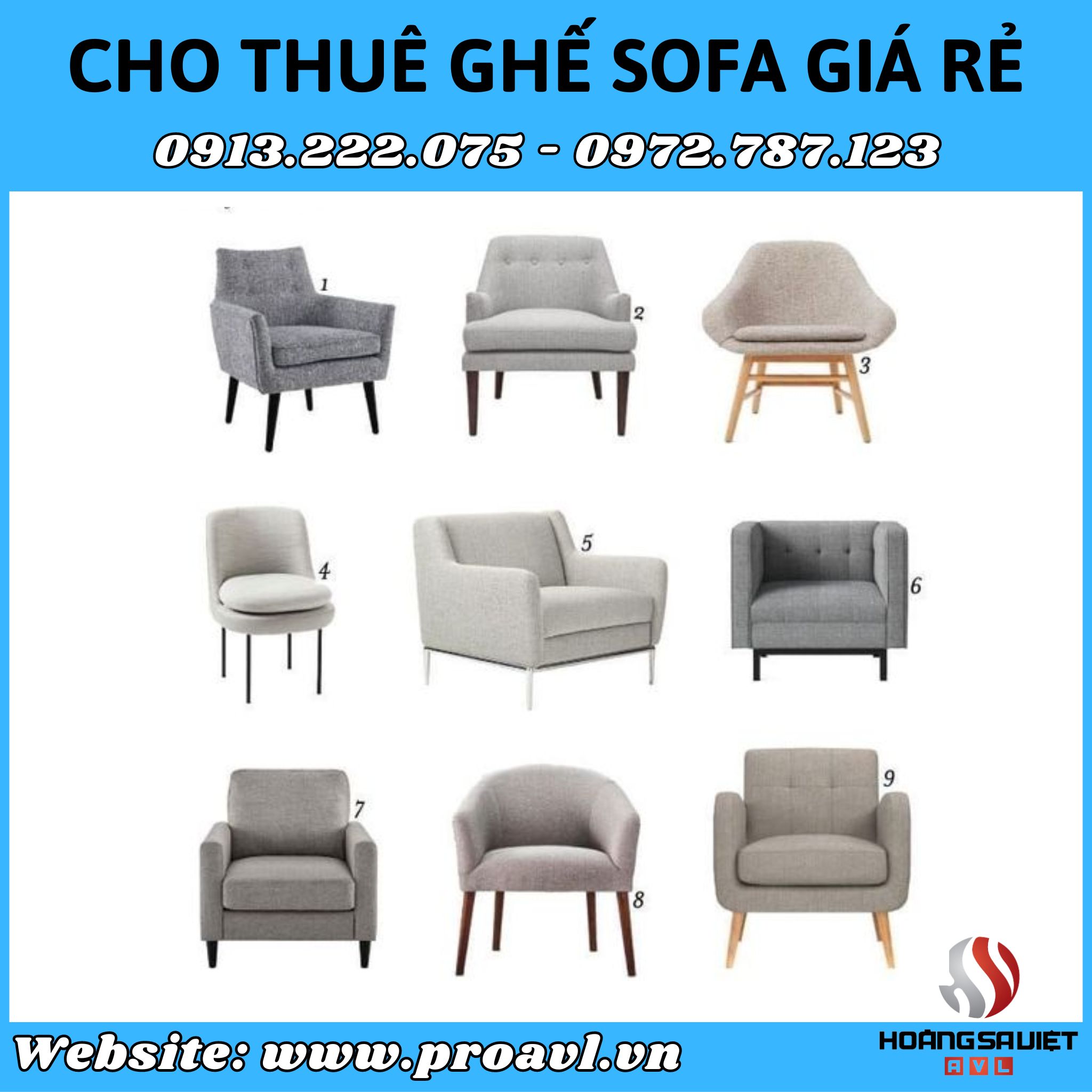 Cho thuê ghế Sofa hiện đại tại Hà Nội Cho thuê ghế Sofa hiện đại tại Hà Nội