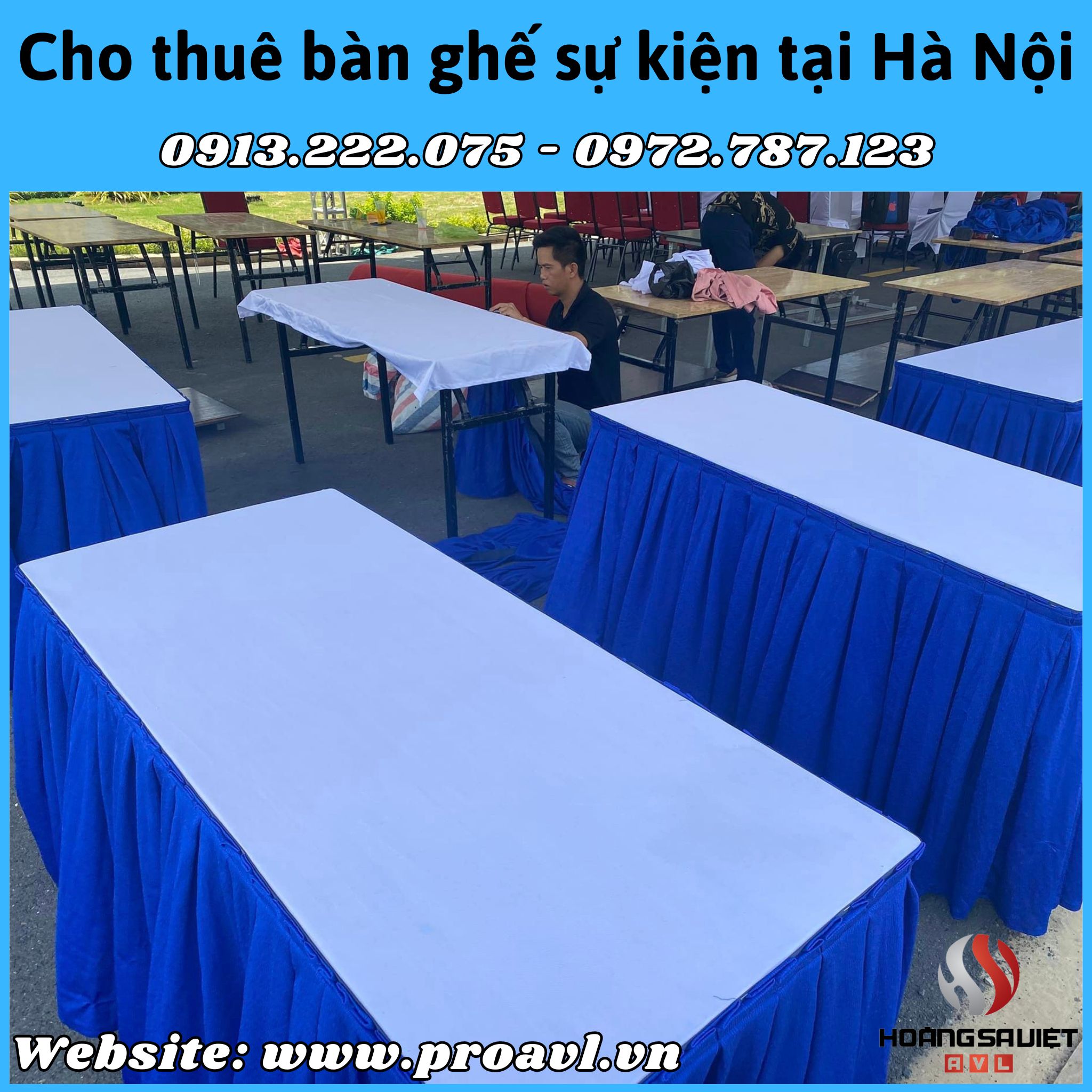cho thuê bàn ghế sự kiện tại Hà Nội