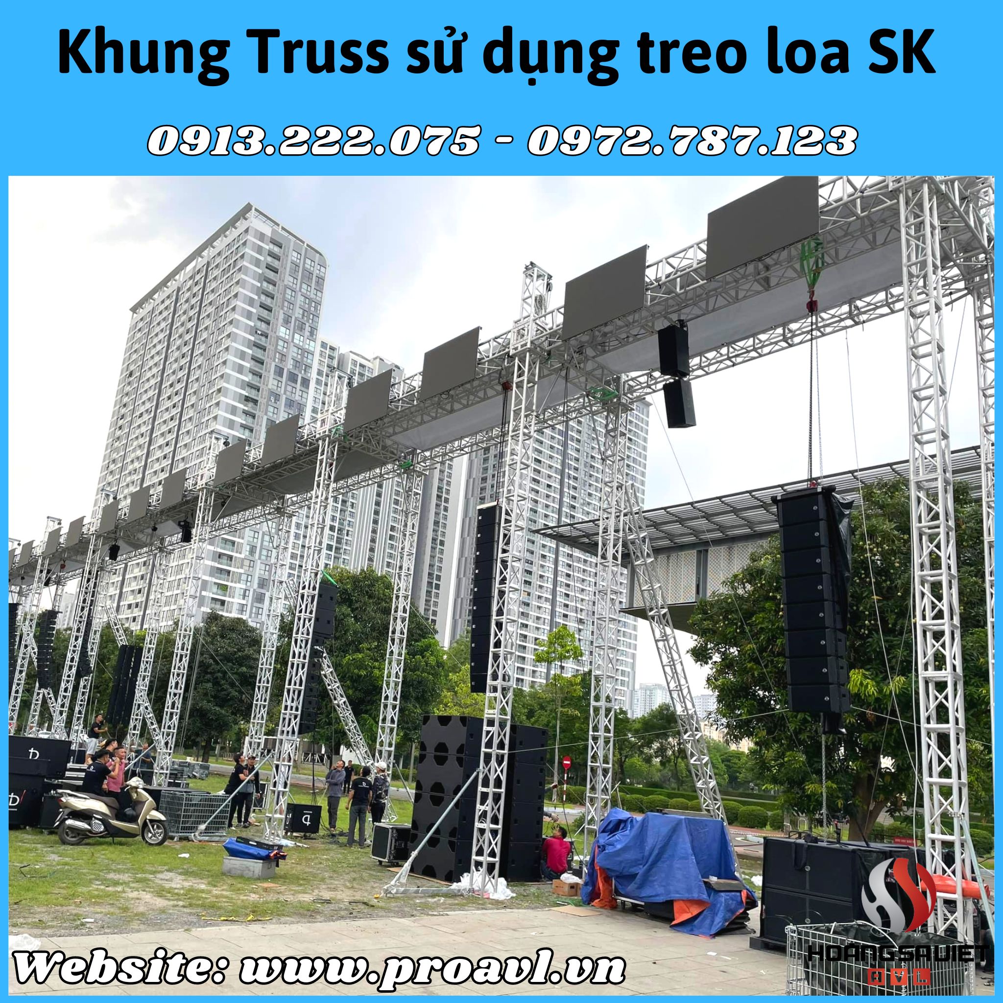 Khung Truss treo loa