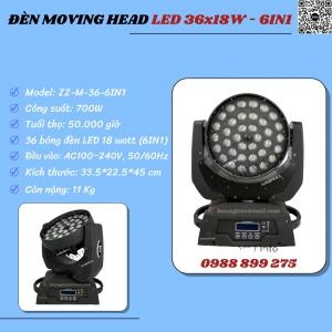 Đèn Moving Head Led 36X18W - 6In1 Đèn Moving Head Led 36X18W - 6In1