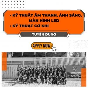 Tuyển Dụng Kỹ Thuật Âm Thanh, Ánh Sáng, Màn Hình Led Tại Hà Nội & Tp.hcm