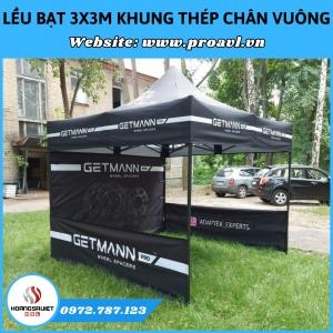 Lều Bạt 3X3M Khung Thép Chân Vuông – Đầu Tư Nhỏ, Lợi Ích Lâu Dài!