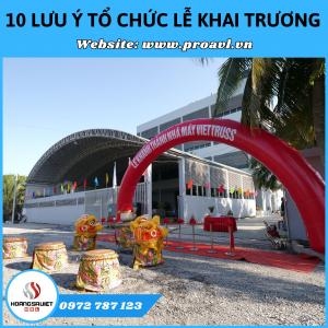10 Lưu Ý Để Tổ Chức Lễ Khai Trương Không Bị ‘Xui’ Đầu Năm
