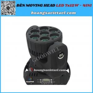 Đèn Moving Head LED 7x12W - 4in1 Đèn Moving Head LED 7x12W - 4in1