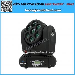 Đèn Moving Head LED 7x12W - 4in1 Đèn Moving Head LED 7x12W - 4in1