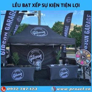Lều Xếp Di Động 3Mx4.5M Chân Lục Giác Lều Xếp Di Động 3Mx4.5M Chân Lục Giác