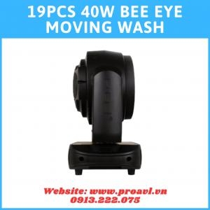 19Pcs 40W Bee Eye Moving Wash Stage Light